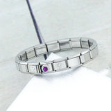 Girls Sweet Cross Star CZ Charm Links DIY Bracelet Birthday Gift