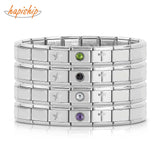 Girls Sweet Cross Star CZ Charm Links DIY Bracelet Birthday Gift