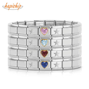 Sweet Heart Star Charm Bracelet - Birthday Gift Bangle