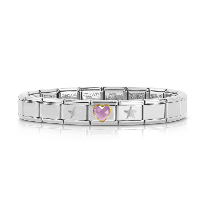 Sweet Heart Star Charm Bracelet - Birthday Gift Bangle