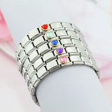 Sweet Heart Star Charm Bracelet - Birthday Gift Bangle