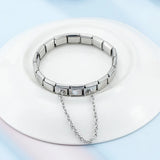 Romantic Heart Charm Stainless Steel Bracelet