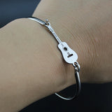 Love Boy And Girl Stainless Steel Guitar Bangles Bracelets Women Men