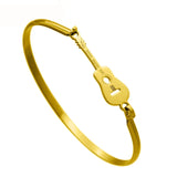 Love Boy And Girl Stainless Steel Guitar Bangles Bracelets Women Men