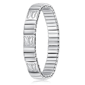 Butterfly Elastic Stainless Steel Bracelet Jewelry