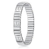 Butterfly Elastic Stainless Steel Bracelet Jewelry
