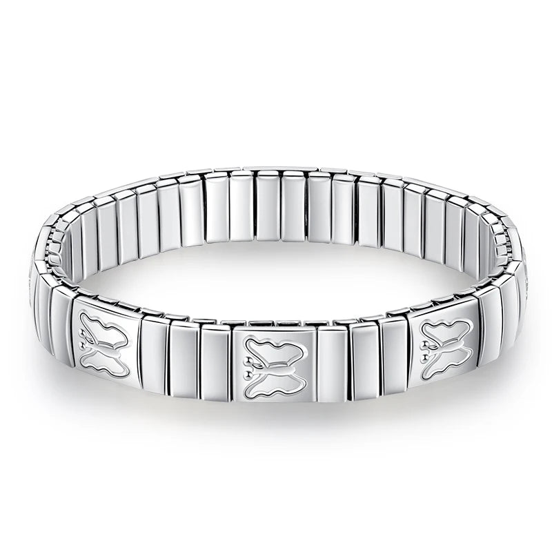 Butterfly Elastic Stainless Steel Bracelet Jewelry