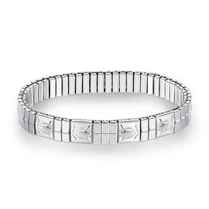 Rose Flower Elastic Stainless Steel Bracelet Men Bangle Jewelry