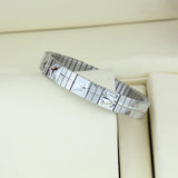 Rose Flower Elastic Stainless Steel Bracelet Men Bangle Jewelry