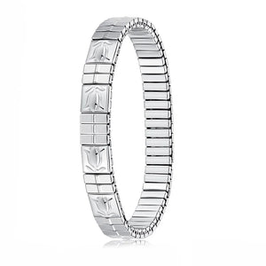 Rose Flower Elastic Stainless Steel Bracelet Men Bangle Jewelry