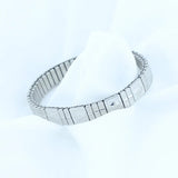 Rose Flower Elastic Stainless Steel Bracelet Men Bangle Jewelry