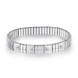 Rose Flower Elastic Stainless Steel Bracelet Men Bangle Jewelry