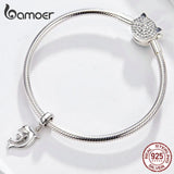 925 Silver Happiness Dolphin Pendant Charms for Bracelet & Necklace