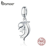 925 Silver Happiness Dolphin Pendant Charms for Bracelet & Necklace