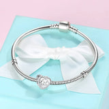 Happiness Family Crystal Charms Love Heart Beads for DIY Bracelet