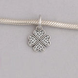 925 Silver Lucky Clover Pendant Charms for Bracelet & Necklace