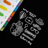 Happy Birthday Bear Clear Stamps for Card Making DIY Scrapbooking