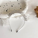 Happy Birthday Rhinestone Headband Hair Clipper