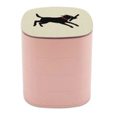 Labrador Retriever Jewelry Storage Box Portable Leather Necklace Earrings Rings