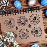 Easter Clear Stamps Retro Eggs Baskets Rabbits Chickens Scrapbooking Stamps