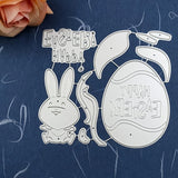 Easter Egg Bunny Metal Cutting Dies Stencil DIY Scrapbooking