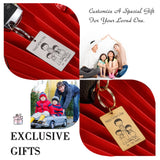 Father's Keychains Stainless Steel Personalized Engraved Gift For Dad