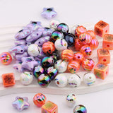 Halloween Pumpkin Ghost Spider Beads Jewelry DIY Decoration