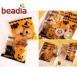 Halloween Plastic Dots 10*10+3cm OPP 100pcs Self Adhesive Bags