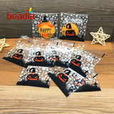 Halloween Plastic Dots 10*10+3cm OPP 100pcs Self Adhesive Bags