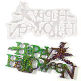 Halloween Letters Epoxy Resin Silicone Mold Witch Ornament Home Decor Making