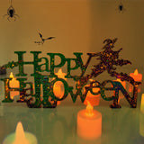 Halloween Letters Epoxy Resin Silicone Mold Witch Ornament Home Decor Making