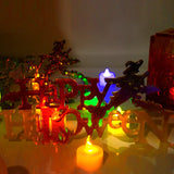 Halloween Letters Epoxy Resin Silicone Mold Witch Ornament Home Decor Making