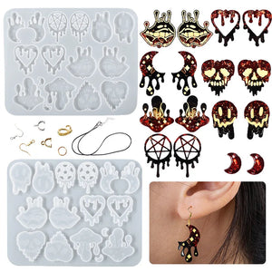 Halloween Style Silicone Mold DIY Necklace Bracelet Ghost Epoxy Resin Mold