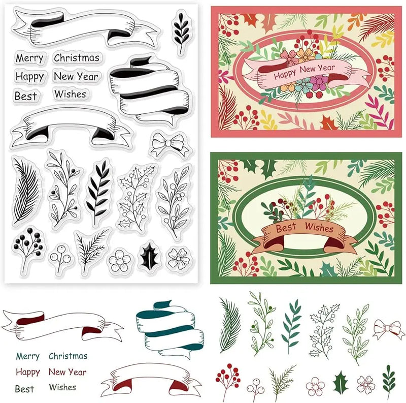 Teacher's Clear Stamps for Scrapbooking 15x15cm Blessing Words Silicone Seal