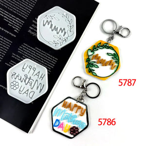 Happy Mother's Day Keychain Mom Mother's Epoxy Resin Mould