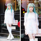 Harajuku Hot Rivet Transparent Heart Lock Choker Necklace
