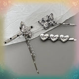 Y2k Heart Butterfly Hair Clip for Girls