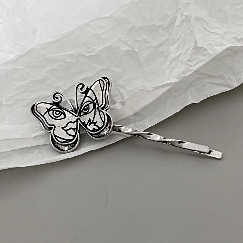 Y2k Heart Butterfly Hair Clip for Girls