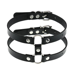 Harajuku Circle Choker Punk Necklace Collar Goth Neck Women Egirl Gothic