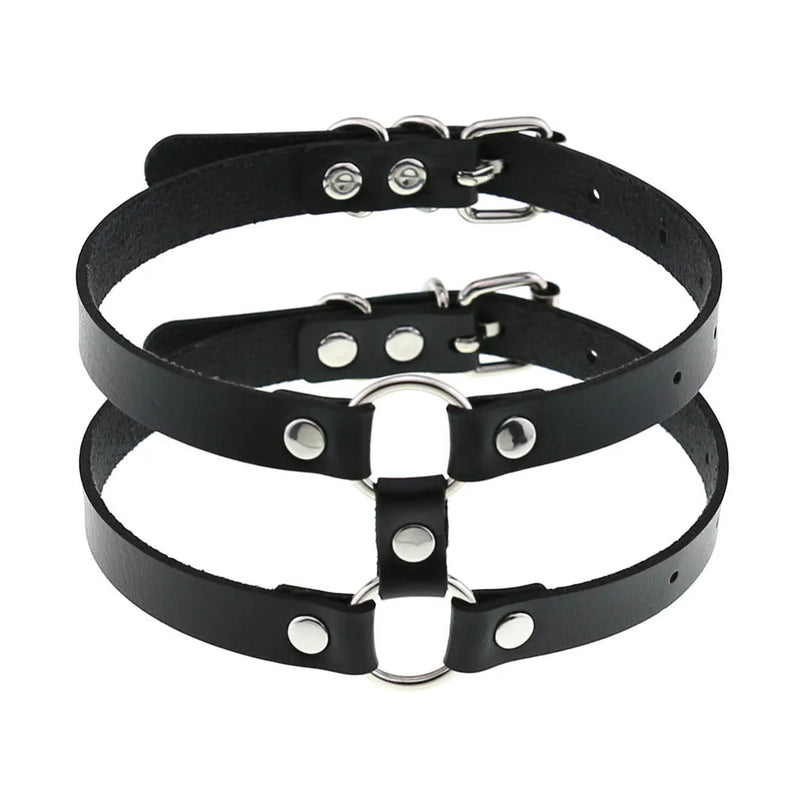 Harajuku Circle Choker Punk Necklace Collar Goth Neck Women Egirl Gothic