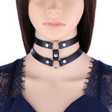 Harajuku Circle Choker Punk Necklace Collar Goth Neck Women Egirl Gothic