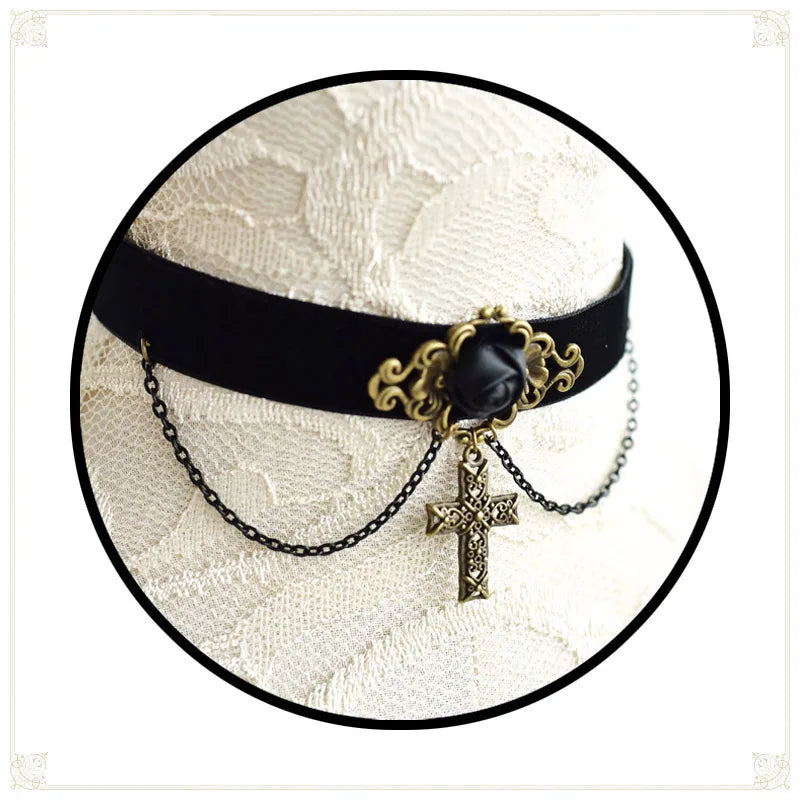 Harajuku Lolita Lo Niang Punk Choker Gothic Necklace