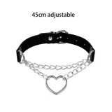 Harajuku Choker Sexy Heart Lock Key Rivets Goth Punk Chokers