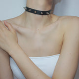 Harajuku Chocker Sexy Heart Rivet Collar Studded Necklace Gothic Choker