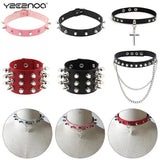 Harajuku Chocker Sexy Rivets Goth Punk Gothic Choker Necklace