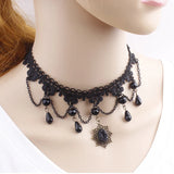 Harajuku Cosplay Halloween Costume Necklace Gothic Steampunk Choker