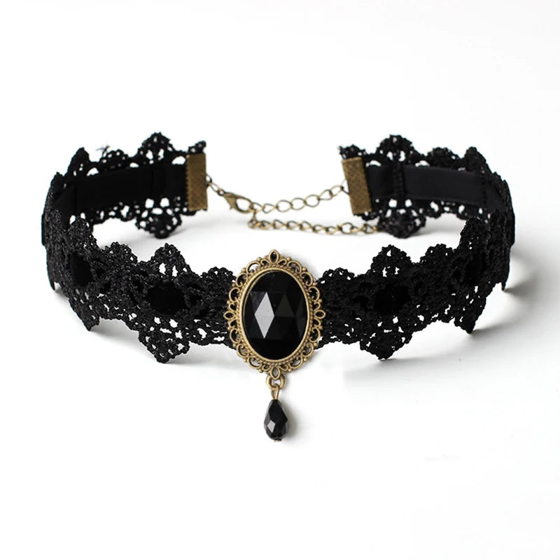 Harajuku Cosplay Halloween Costume Necklace Gothic Steampunk Choker
