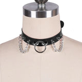 Harajuku Harness Punk Choker Collar Necklace Leather Retro Neckband