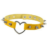 Harajuku Gothic Rivet PU Leather Collar Necklace