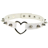 Harajuku Gothic Rivet PU Leather Collar Necklace